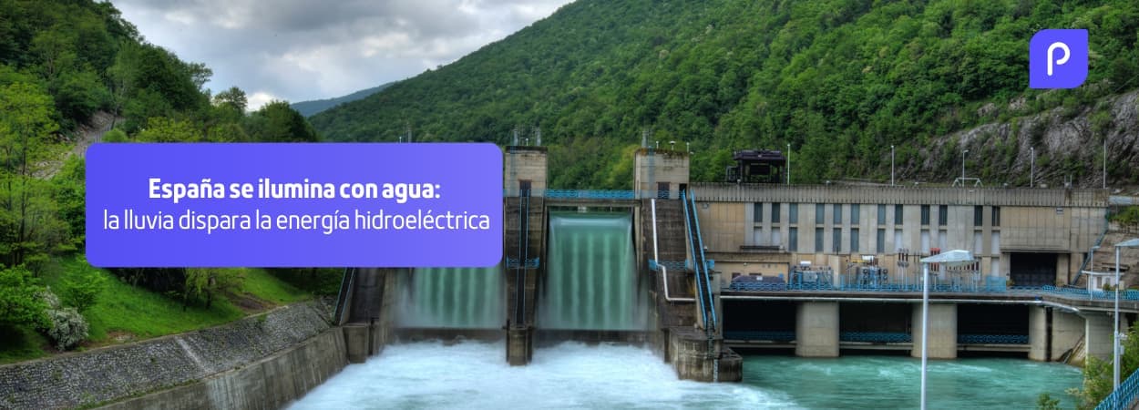 España se ilumina con agua: la lluvia dispara la energía hidroeléctrica